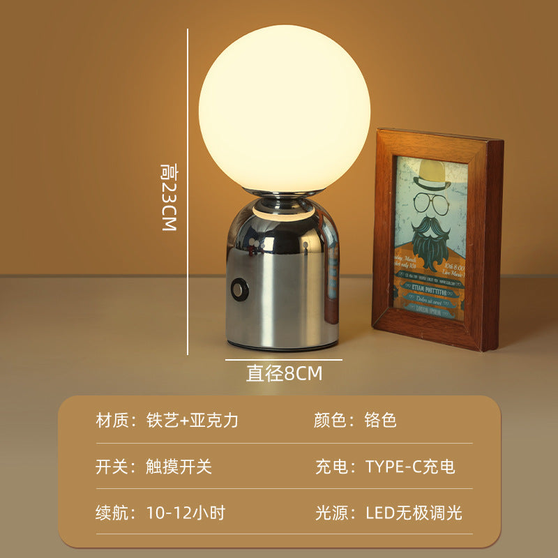 Nordic Macaron LED Table Lamp – Minimalist Desk & Bedside Ambient Light for Home & Café