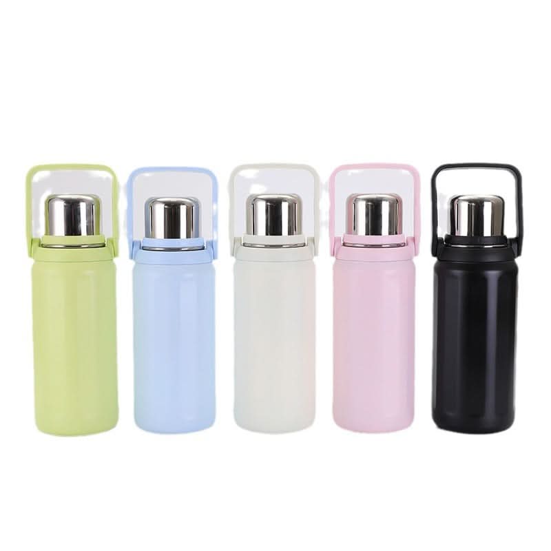 Stainless Steel Thermos with Handle – Cute & Durable Travel Cup