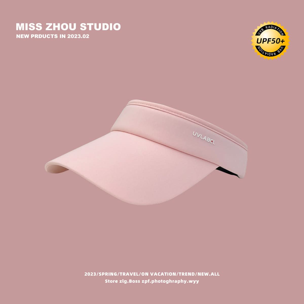 Women's UV Protection Visor Cap – Topless Running Hat for Summer
