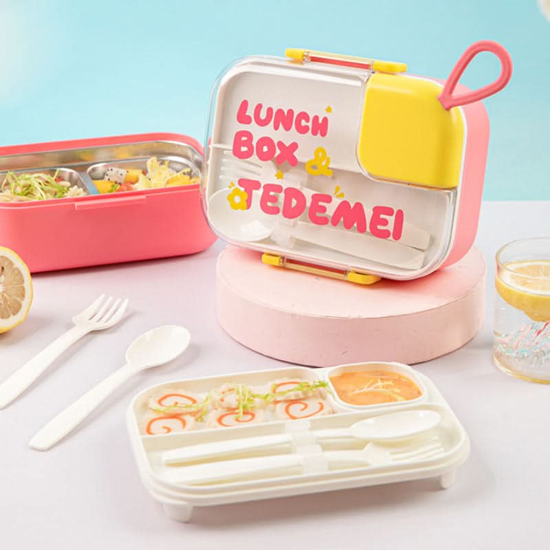 304 Stainless Steel Bento Lunch Box – Leak-Proof Food Container for Office & School