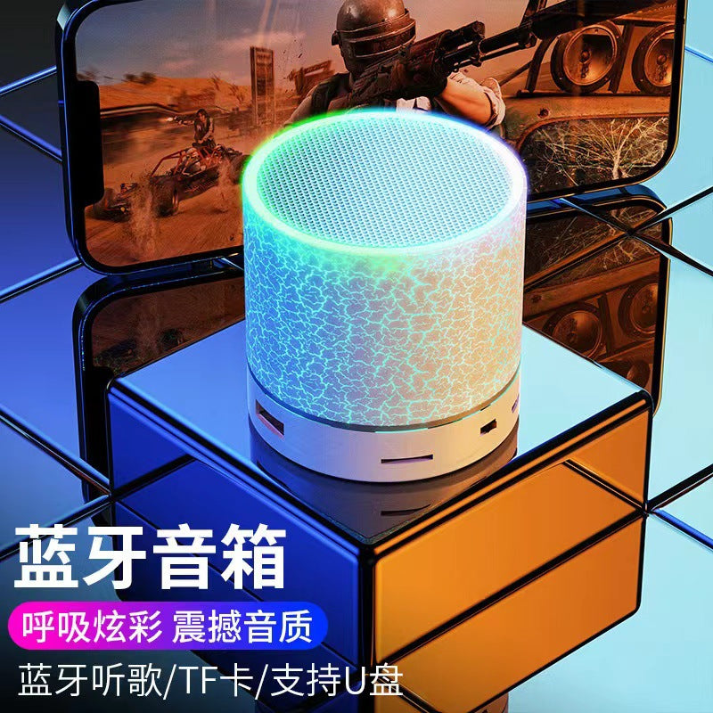 Bluetooth 5.0 Mini Speaker – Wireless Metal Portable Subwoofer with Voice Prompts