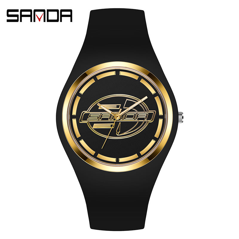 Sanda Jelly Series Quartz Watch – Waterproof Shockproof Sports Watch for Students