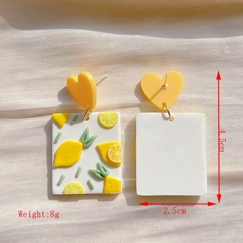 Handmade Polymer Clay Flower Earrings for Women & Girls