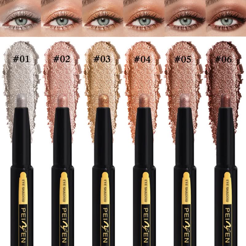 Peinfen Eyeshadow Stick Set – 6 Colors, Matte & Shimmer Waterproof Eye Makeup