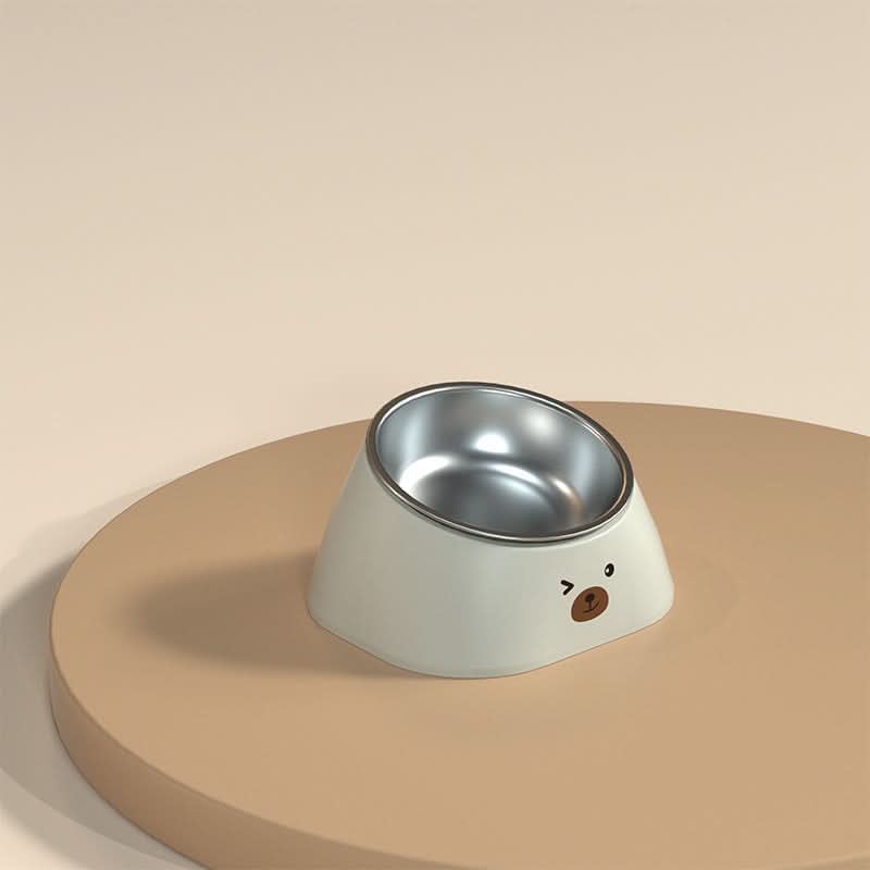 Stainless Steel Cat Feeder with Single Bowl