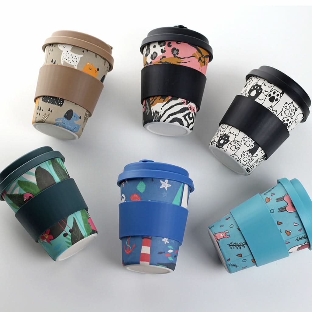 Coffee Cup with Lid – Eco-Friendly Travel Mug for Outdoor Use (350ml)