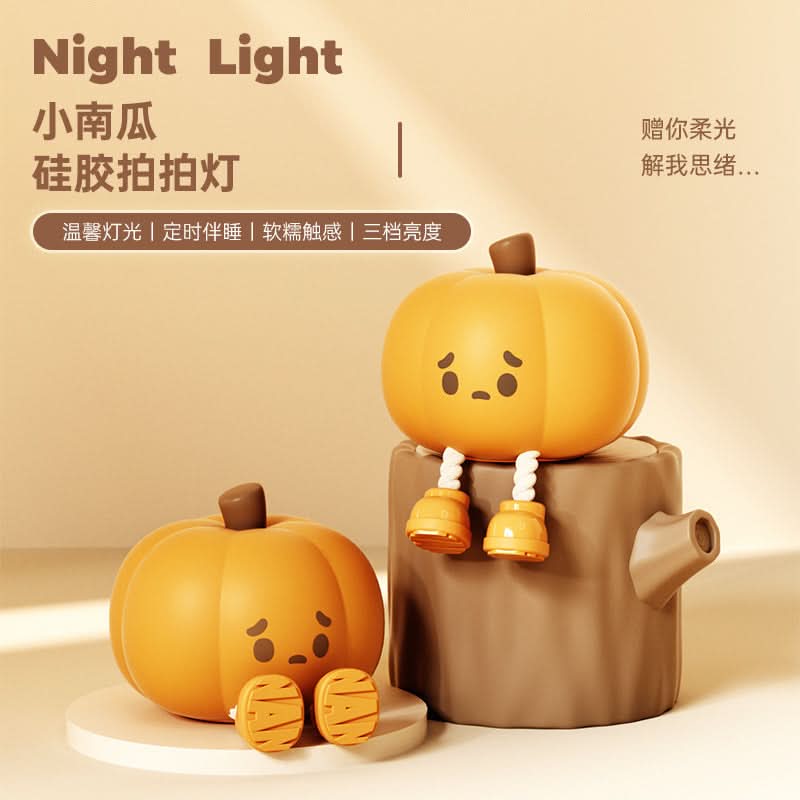 Rechargeable Halloween Pumpkin Night Light – For Kids & Festive Home Décor
