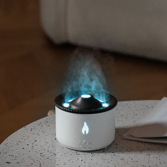 Flame Mist Aromatherapy Diffuser – Volcano-Inspired Humidifier