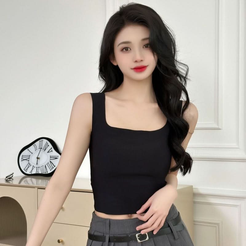 Seamless Ice Silk Vest with Chest Pads