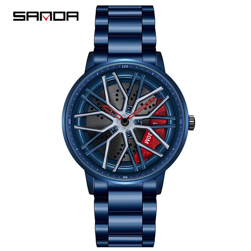 Sanda Classic Men’s Quartz Watch – Stainless Steel Strap, 30M Waterproof, Business Design