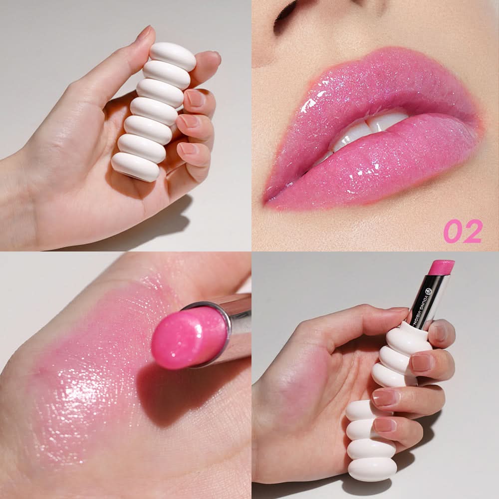 YOUNG VISION Spiral Lipstick – Moisturizing, Glitter Finish, Nourishing Formula