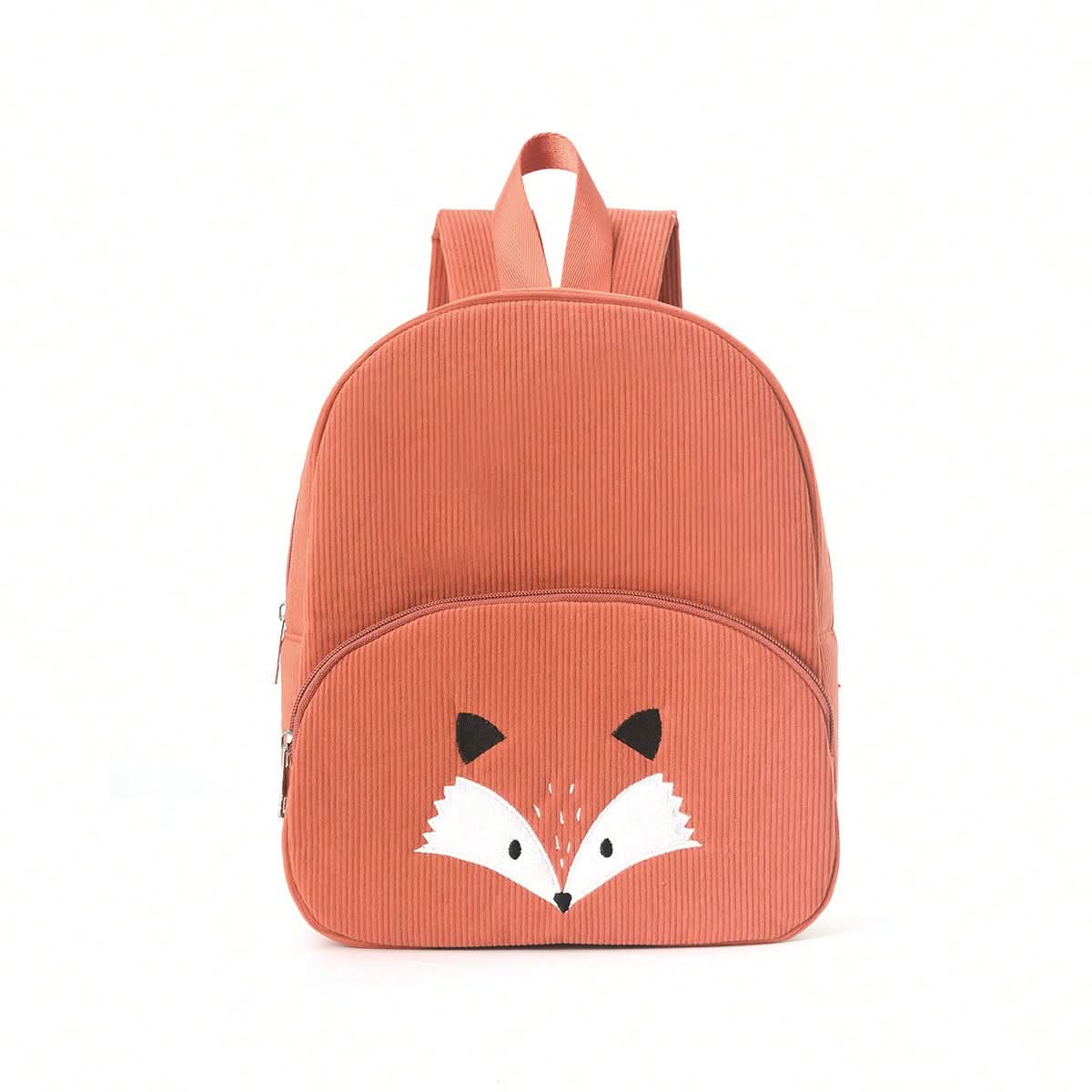 Cute Animal Corduroy Backpack – Plush Cartoon School Bag for Kids