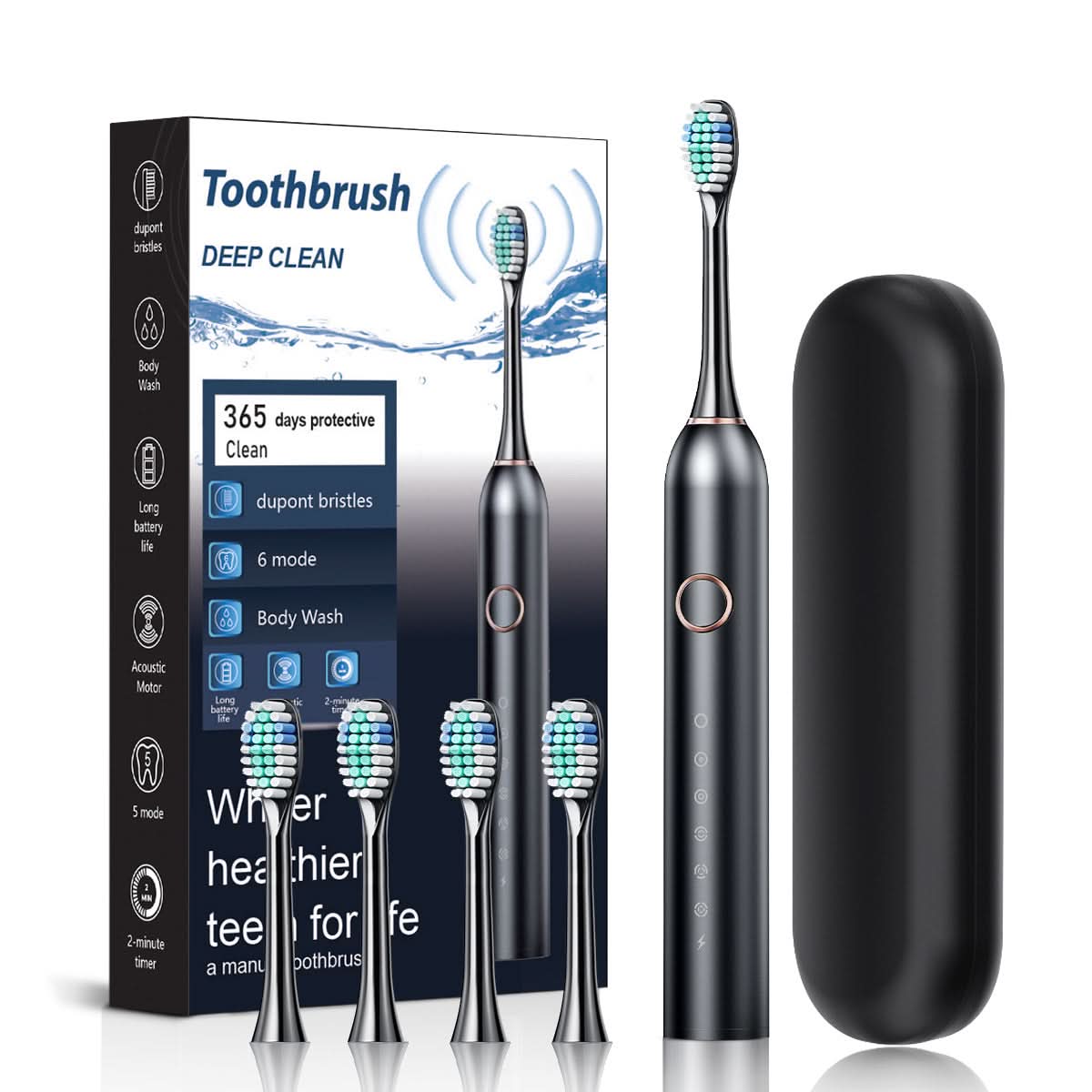 5-Speed Sonic Electric Toothbrush with Whitening