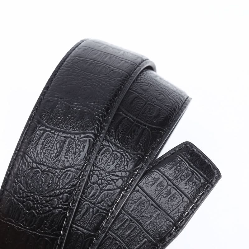 Crocodile Pattern Leather Belt for Men