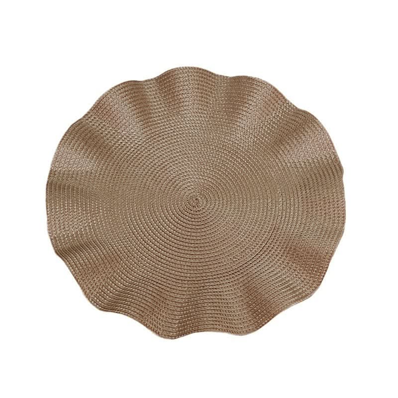 Thick Woven PP Ruffle Placemats & Coasters