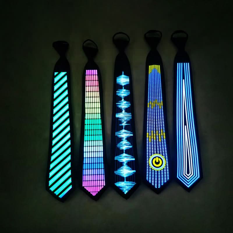 Voice-Activated LED Halloween Party Tie