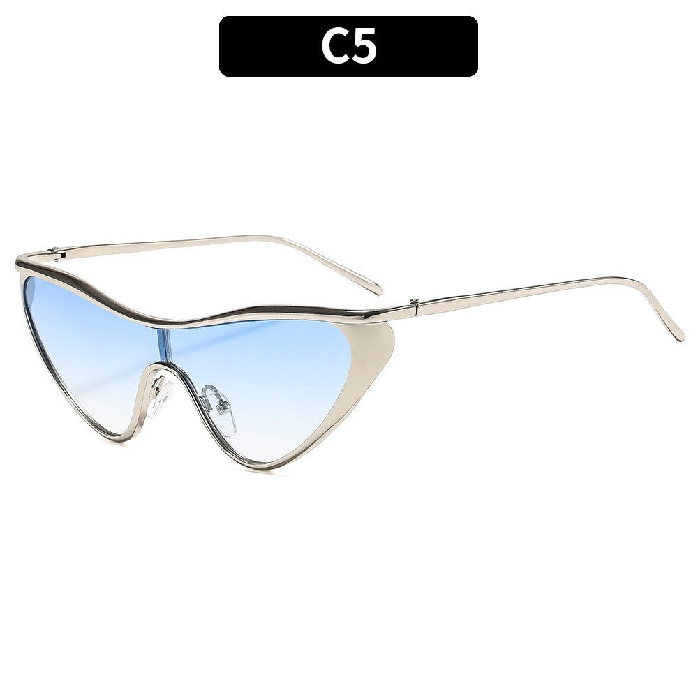 Trendy Metal Frame Women’s Sunglasses – UV Protection Fashion Shades for Everyday Style