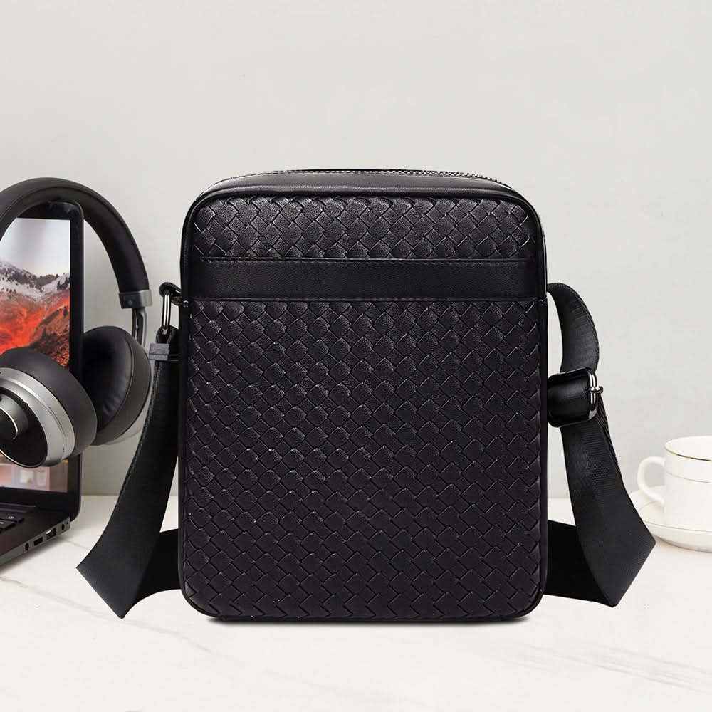 Men’s PU Leather Chest Bag – Business Travel Crossbody Shoulder Bag