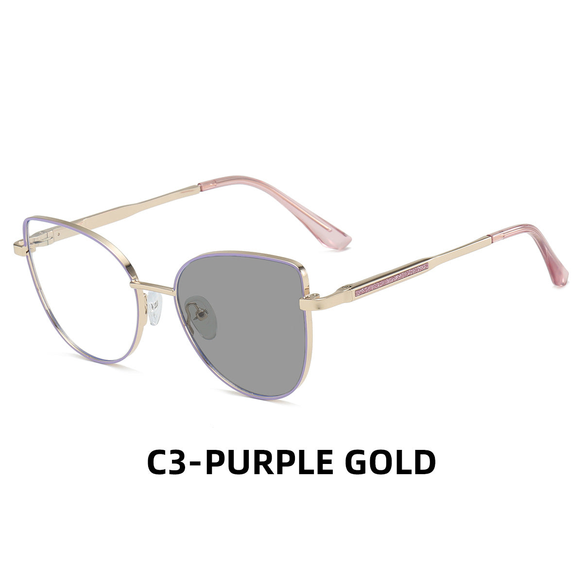 Women's Stylish Photochromic Cat-Eye Glasses – Anti-Blue Light Full Frame Eyewear