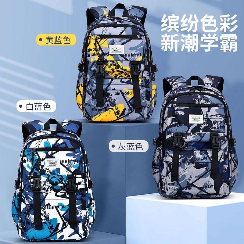 Waterproof Camouflage School Backpack for Boys - Lightweight School Bag