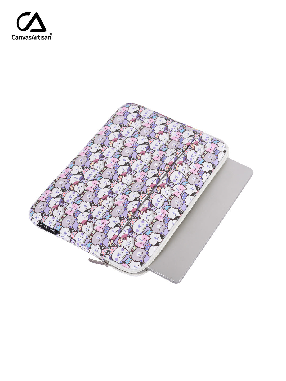 Cute Kitty Printer Waterproof Laptop Sleeve – Soft Polyester Case