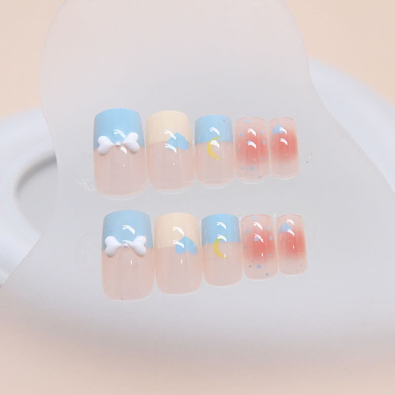 Cute Nail Art Patches – Wearable & Removable Polka Dot