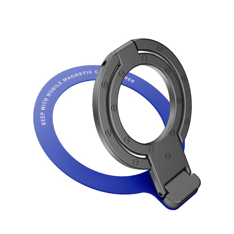 Ultra-Thin Magnetic Phone Stand – Adhesive Metal Ring Kickstand