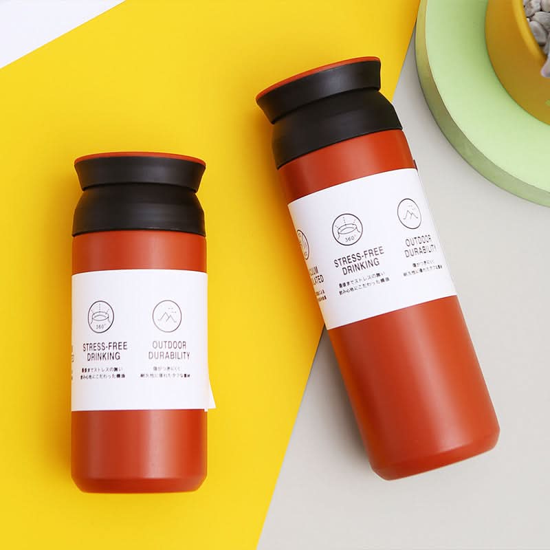 Stainless Steel Thermos Cup – Insulated Coffee Tumbler with Tea Strainer