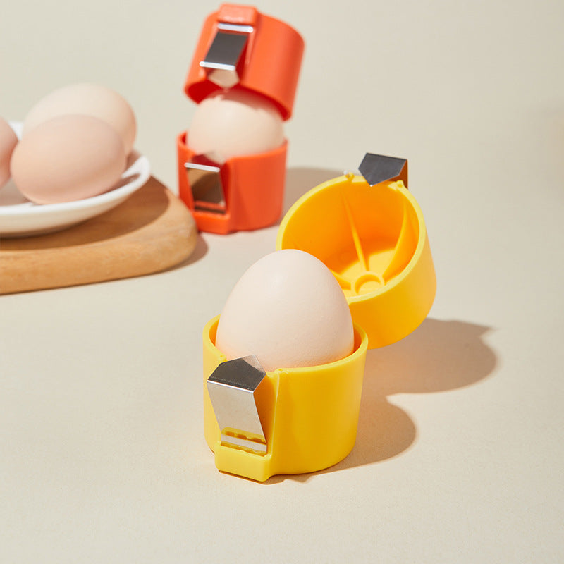 Portable Egg Shell Opener – Stainless Steel Egg Cracker & Separator for Easy Kitchen Prep