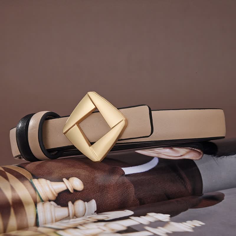 Women's Chic Style Thin PU Leather Belt – Adjustable Waist Belt