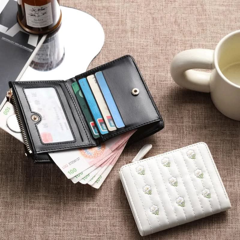 Ultra-Thin Floral Card Holder – Compact Wallet