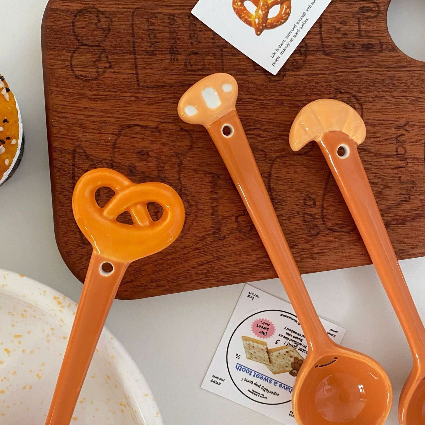 Cute Ceramic Bread Spoon for Soup