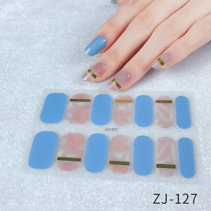 Waterproof 3D Gel Nail Stickers - Durable