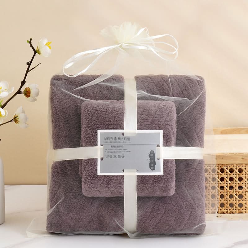 Coral Fleece Mother & Child Towel Set - 2-Piece Bath & Beach Towels