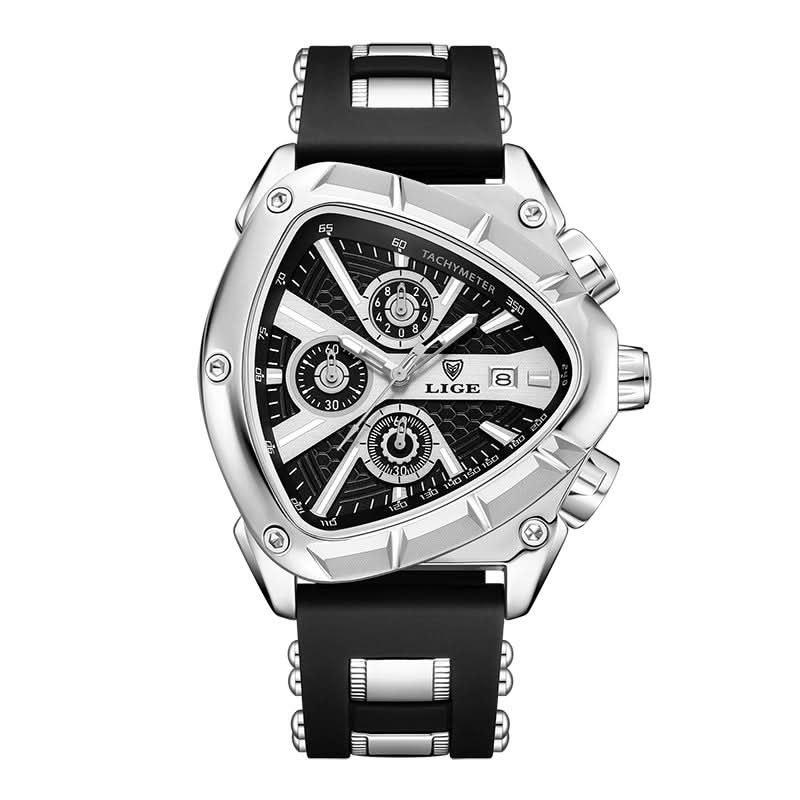 Men's Fashion Quartz Watch – Luminous Dial, Calendar Display, Silicone Strap