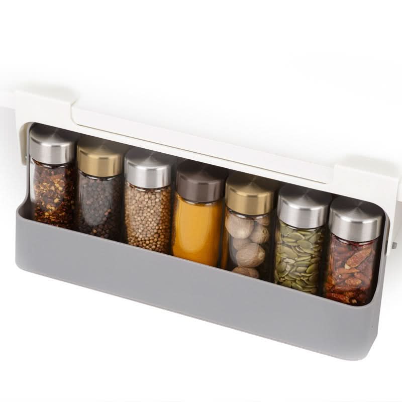 Wall-Mounted Spice Organizer Set, Punch-Free