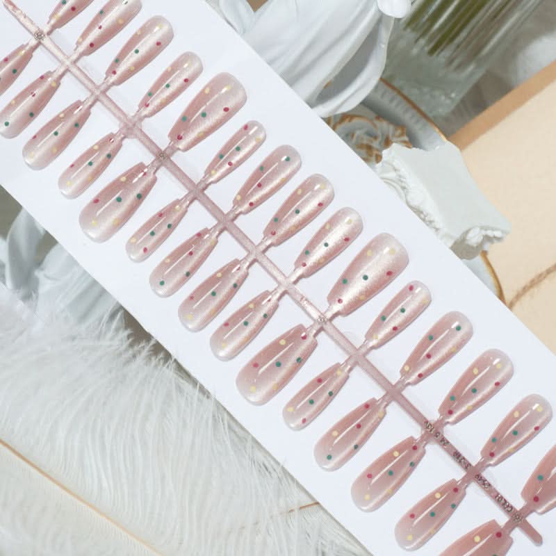 3D Cat Eye Handmade Nail Art – 30-Piece Prefabricated Set