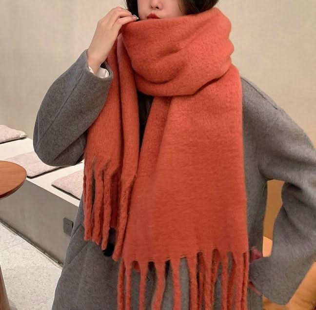 Women's Mohair Winter Scarf – Thick Warm Shawl