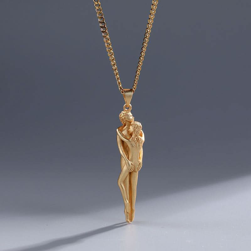 Unisex Couple Hug Necklace - High-End Gift