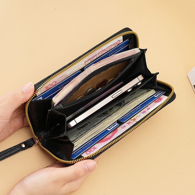 Women’s Wallet – Elegant Zipper Clutch Bag, Short & Long