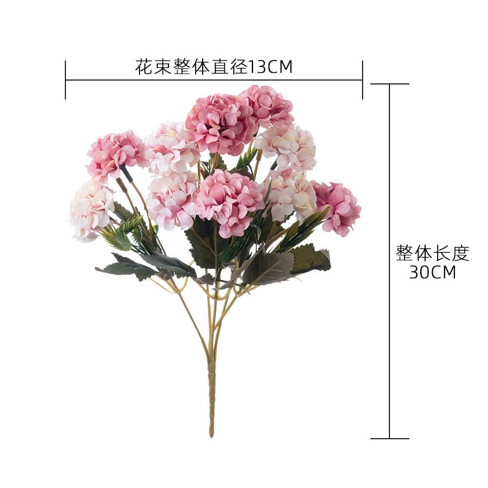 Set of 2 pcs. Ball Chrysanthemum Artificial Flower Bunch