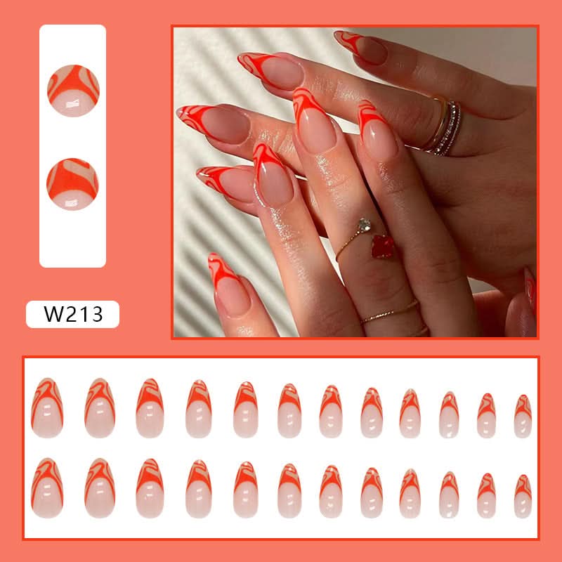 24-Piece Press-On Nails Set – Reusable, Easy Wear & Long-Lasting