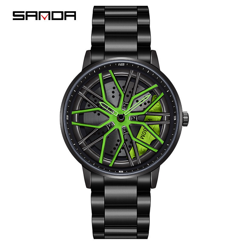 Sanda Classic Men’s Quartz Watch – Stainless Steel Strap, 30M Waterproof, Business Design