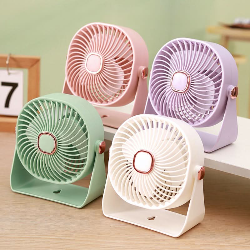 USB Rechargeable Desktop Fan – 3-Speed, High-Power Wind