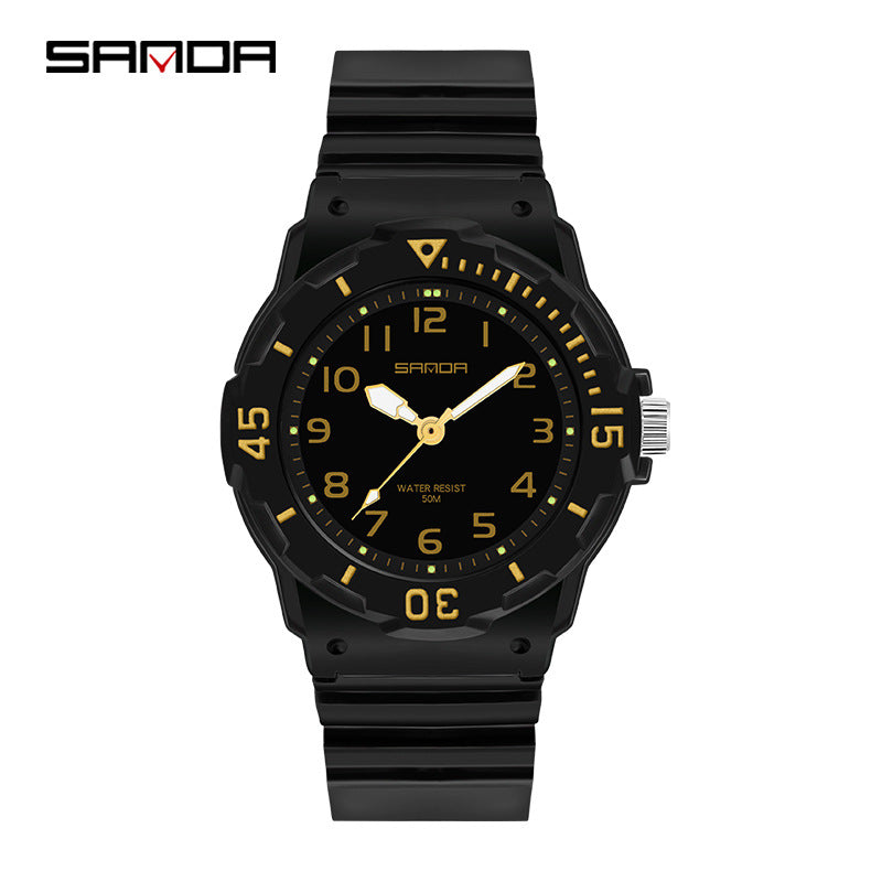 Sanda Women’s Luminous Quartz Watch – Waterproof Casual Analog Watch