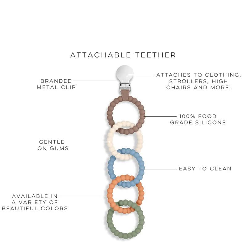 Soft Silicone Baby Teething Rings – BPA-Free, Soothing Chew Toy