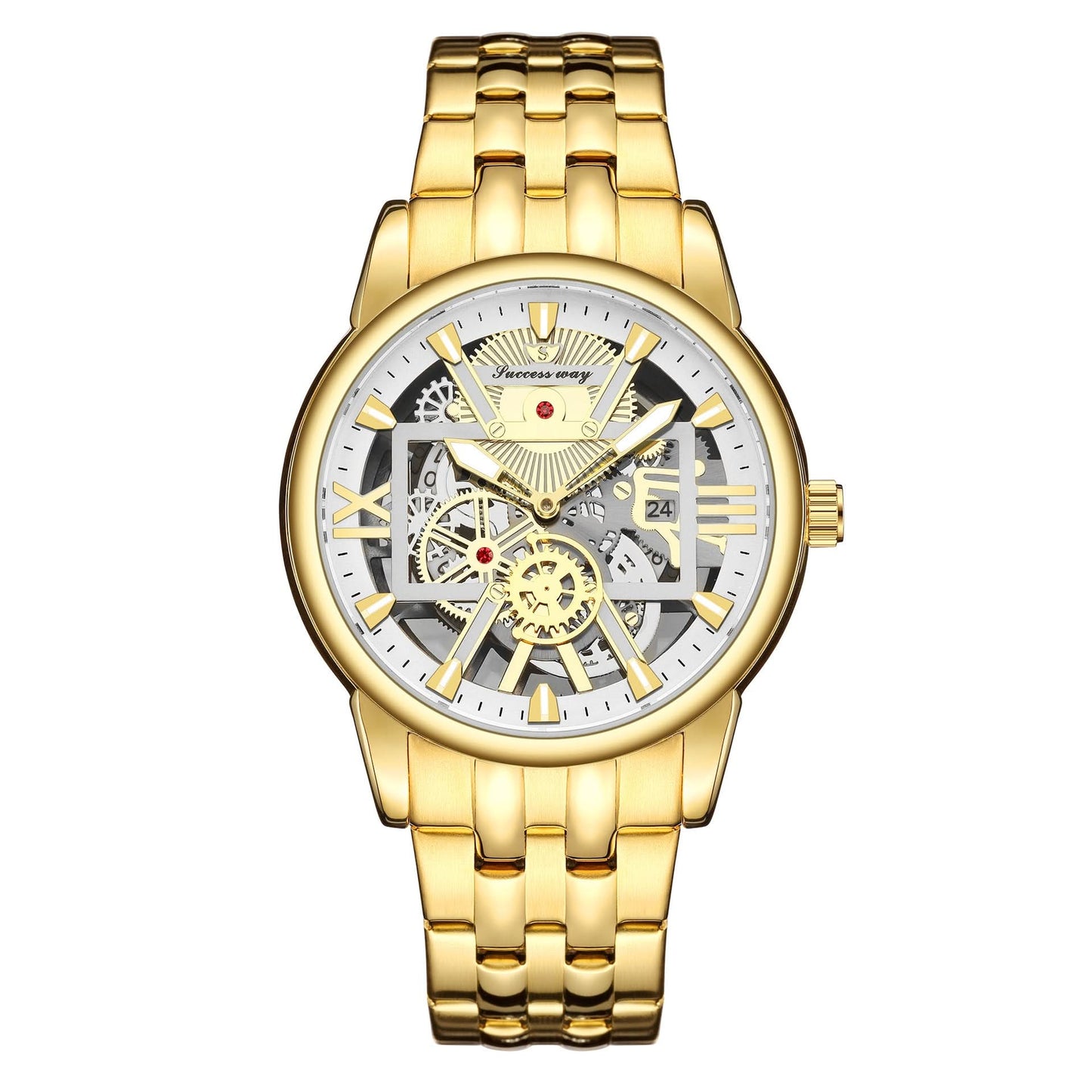 Men’s Quartz Calendar Watch – British Style, Alloy Strap, Fashion Pointer Dial
