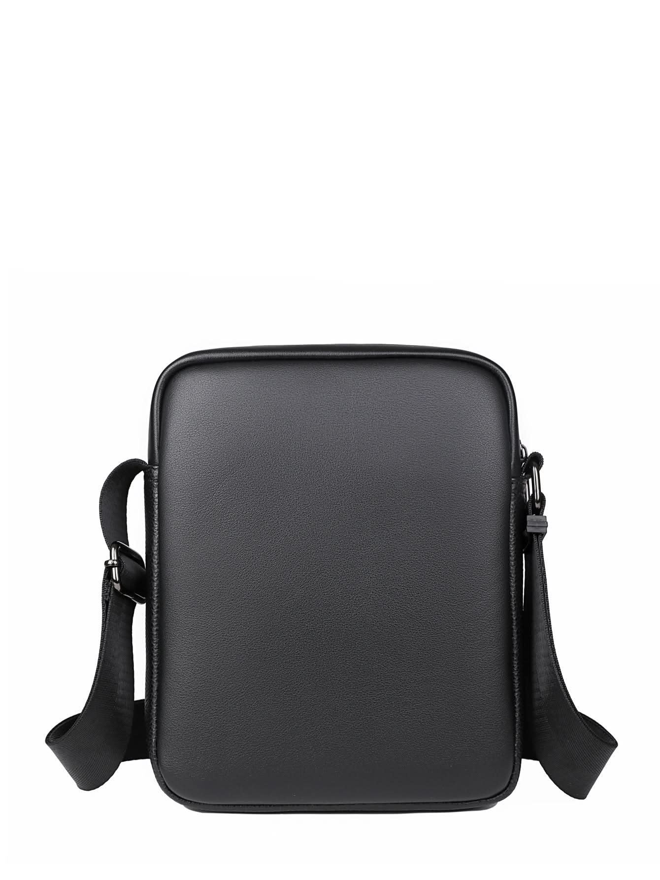 Men's PU Leather Shoulder Messenger Bag – 8-Inch Crossbody Bag