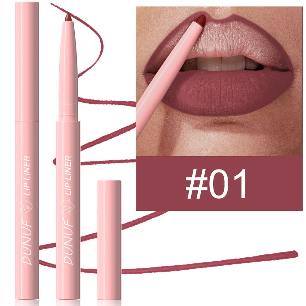 DUNUF Matte Velvet Lip Liner Set – Easy to Apply, Long-Lasting
