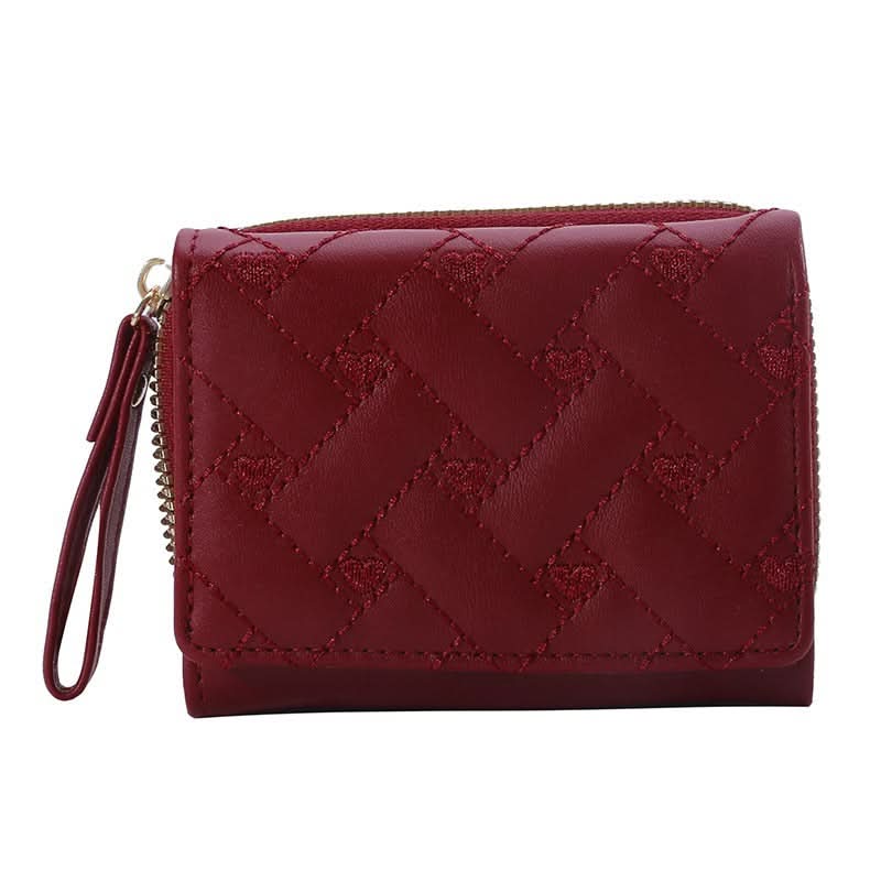 Stylish Embroidered Love Coin Purse